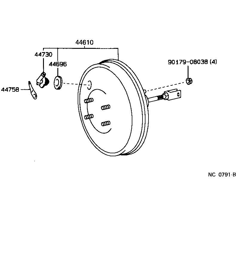  MR2 |  BRAKE BOOSTER VACUUM TUBE