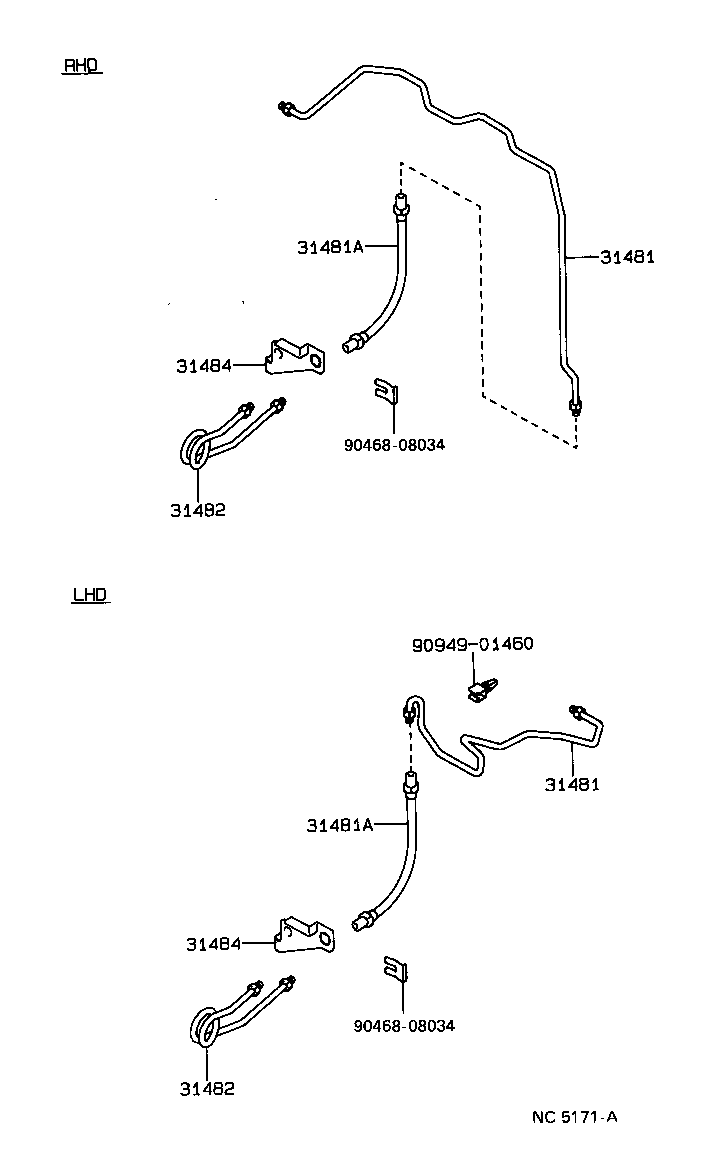  HILUX VWP |  CLUTCH PEDAL FLEXIBLE HOSE