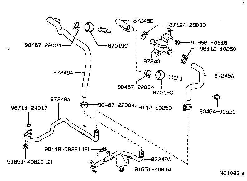  HILUX JPP |  HEATING AIR CONDITIONING WATER PIPING