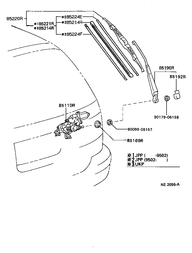  CARINA E UKP |  REAR WIPER