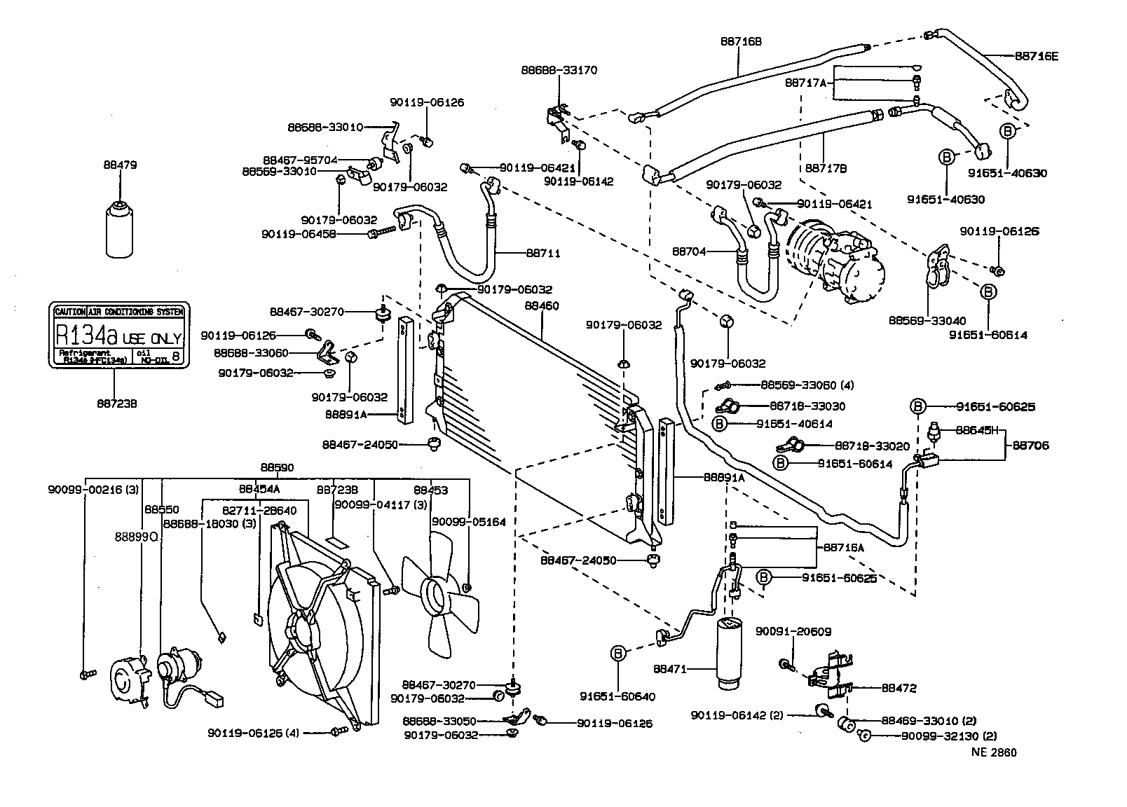  CAMRY WG |  HEATING AIR CONDITIONING COOLER PIPING