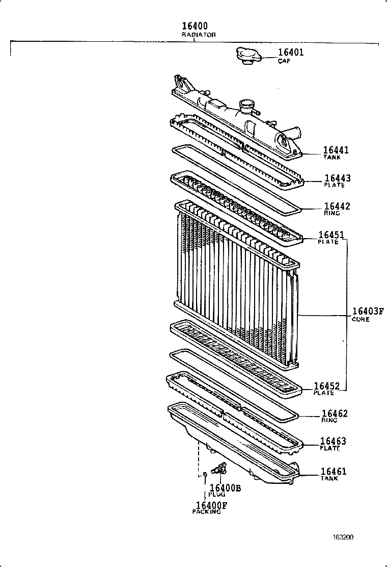  STARLET |  RADIATOR WATER OUTLET