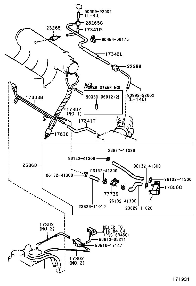  TERCEL |  VACUUM PIPING
