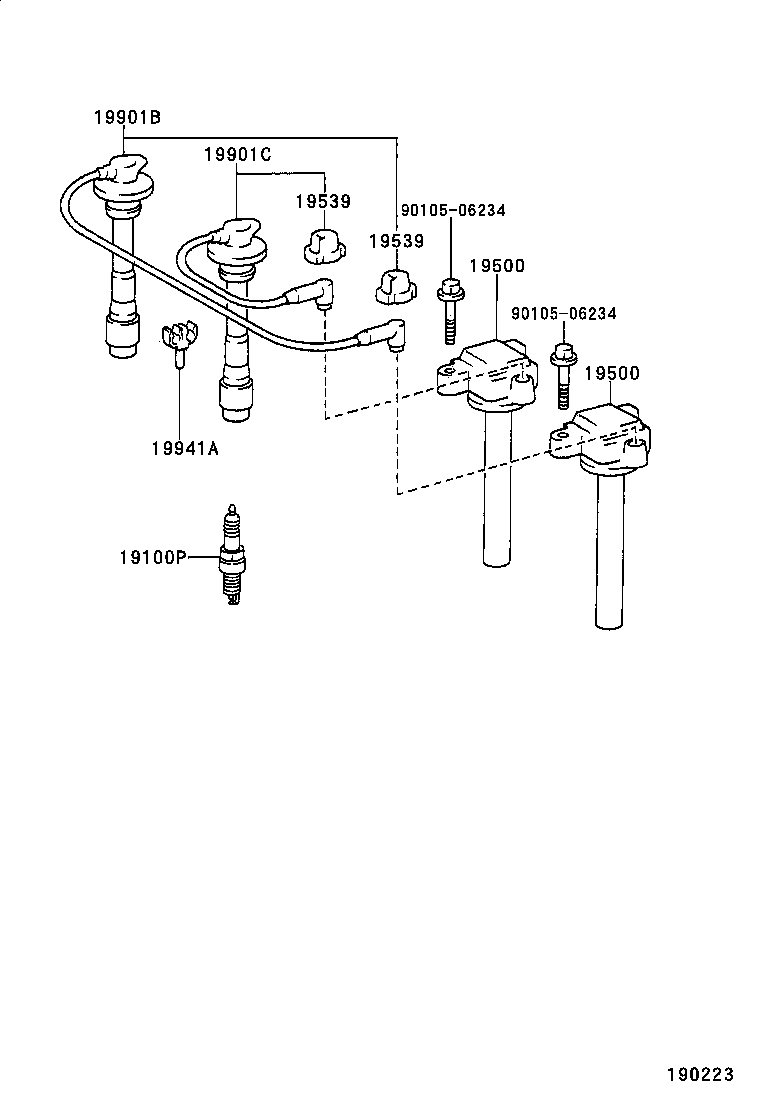  TERCEL |  IGNITION COIL SPARK PLUG