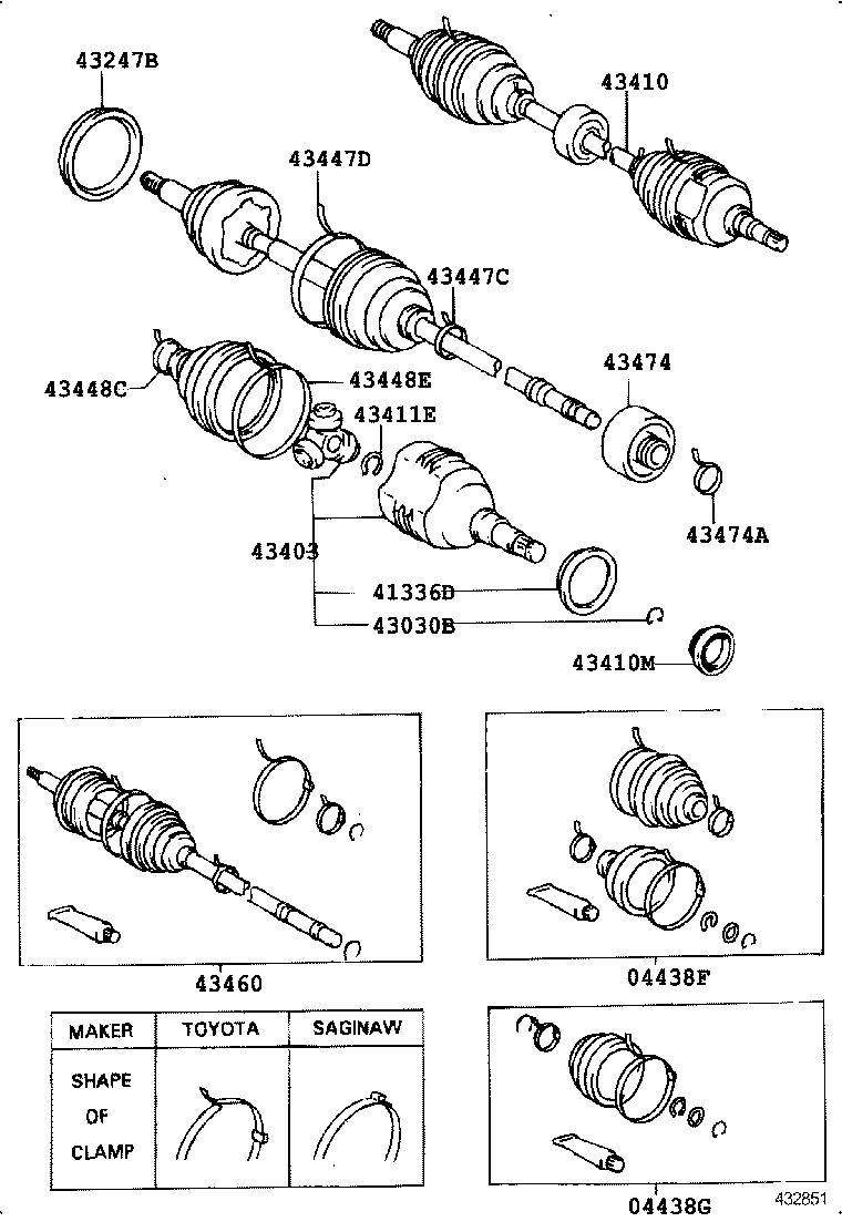  COROLLA JPP |  FRONT DRIVE SHAFT