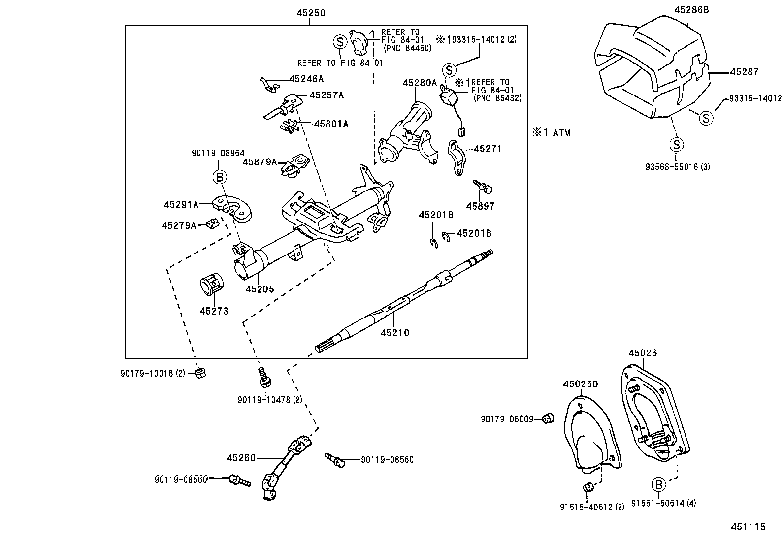  TERCEL |  STEERING COLUMN SHAFT