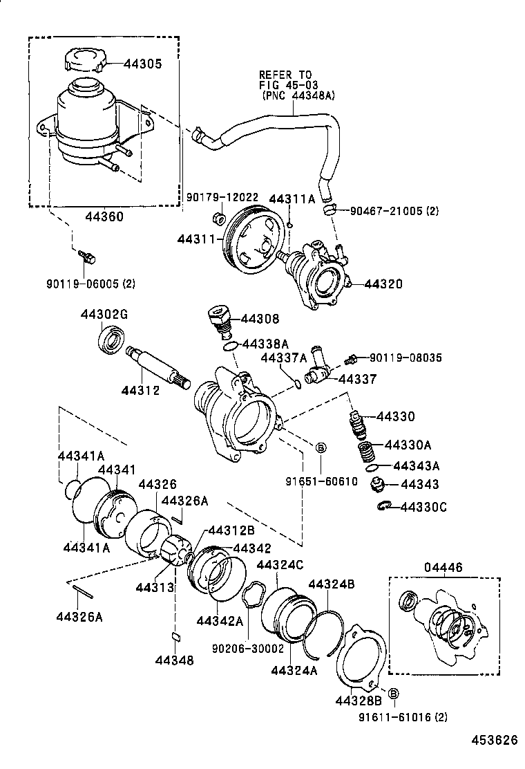  CAMRY |  VANE PUMP RESERVOIR POWER STEERING