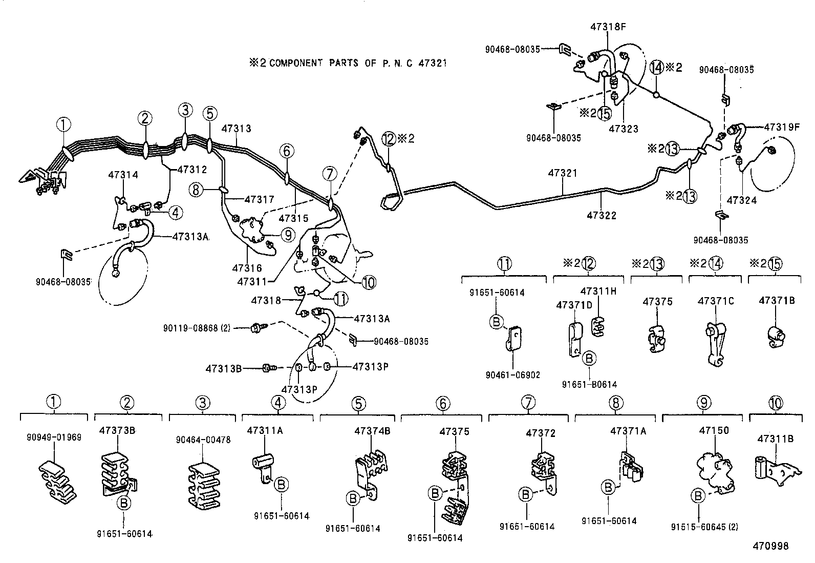  TERCEL |  BRAKE TUBE CLAMP
