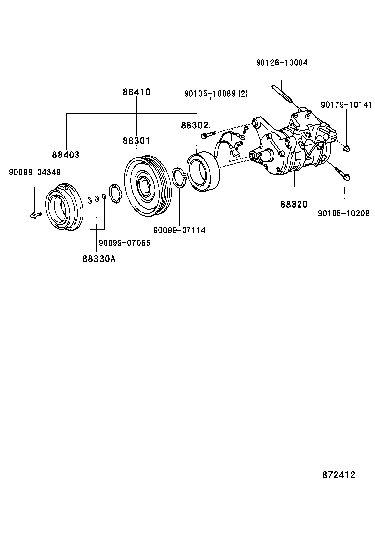  SUPRA |  HEATING AIR CONDITIONING COMPRESSOR