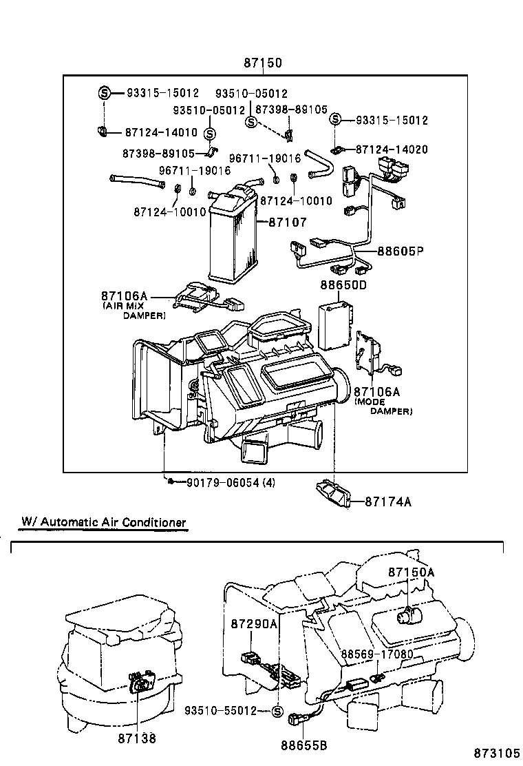  SUPRA |  HEATING AIR CONDITIONING HEATER UNIT BLOWER
