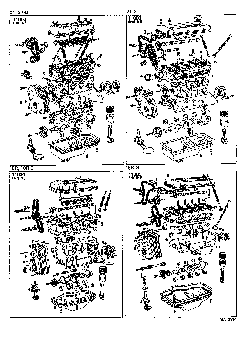  CARINA |  PARTIAL ENGINE ASSEMBLY