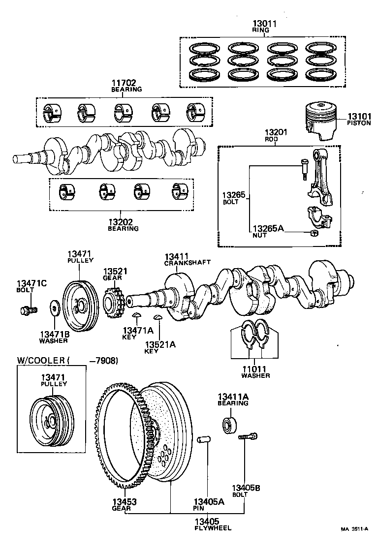  CARINA |  CRANKSHAFT PISTON