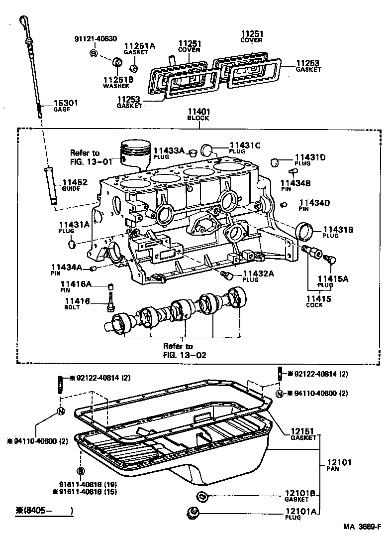  TOYOACE |  CYLINDER BLOCK