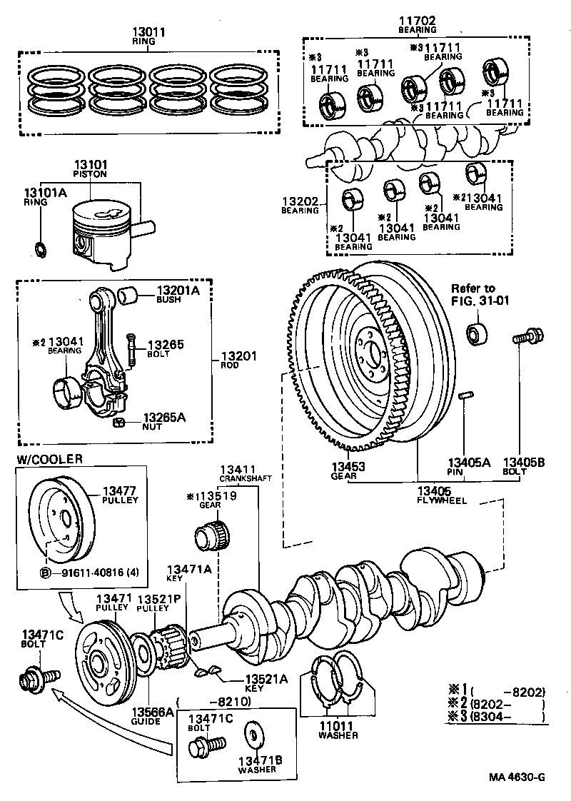  HILUX |  CRANKSHAFT PISTON