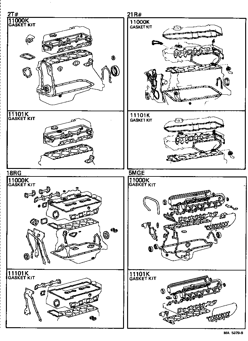  CELICA |  ENGINE OVERHAUL GASKET KIT