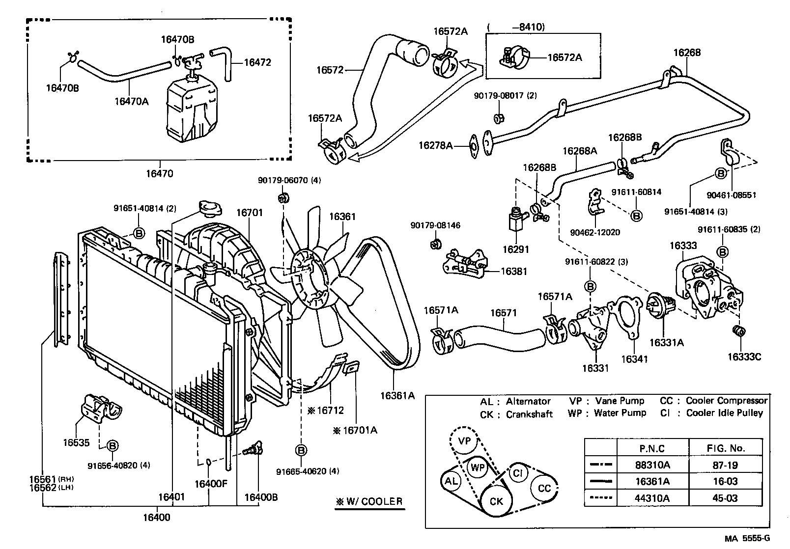  CELICA |  RADIATOR WATER OUTLET