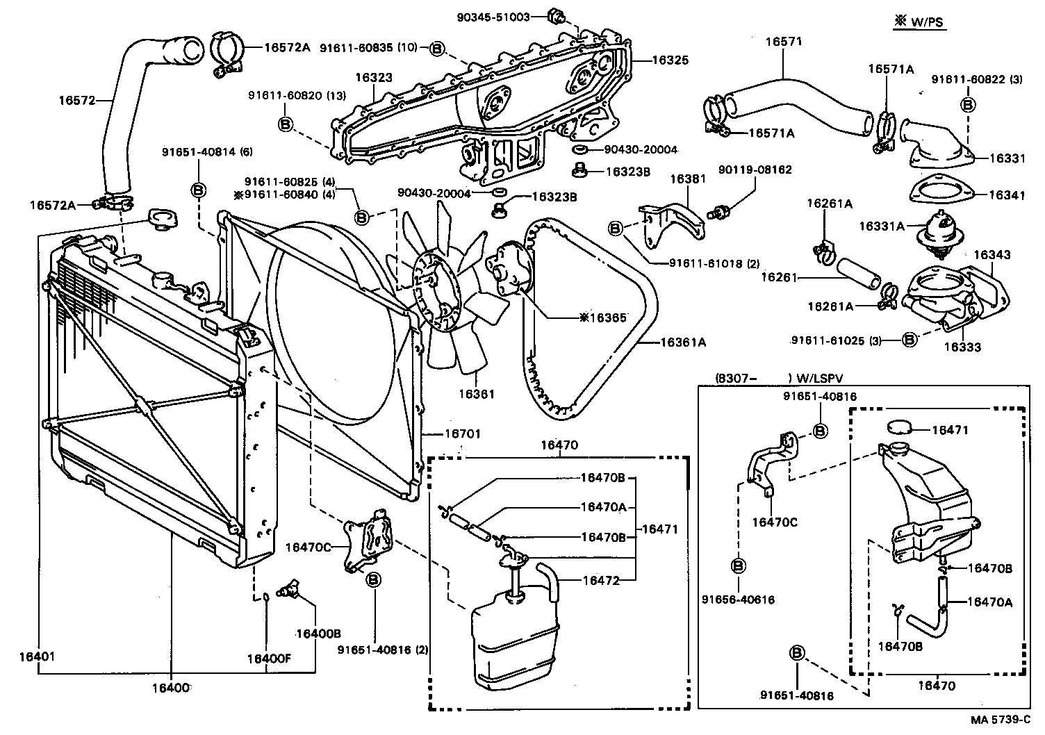  DYNA |  RADIATOR WATER OUTLET