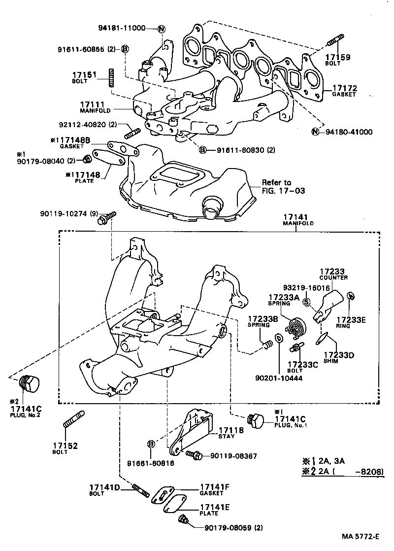  TERCEL |  MANIFOLD