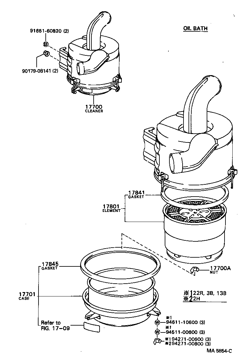  COASTER |  AIR CLEANER