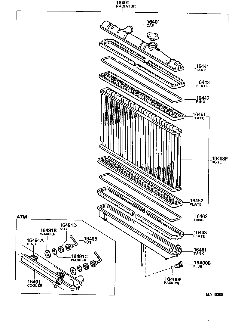  STARLET |  RADIATOR WATER OUTLET