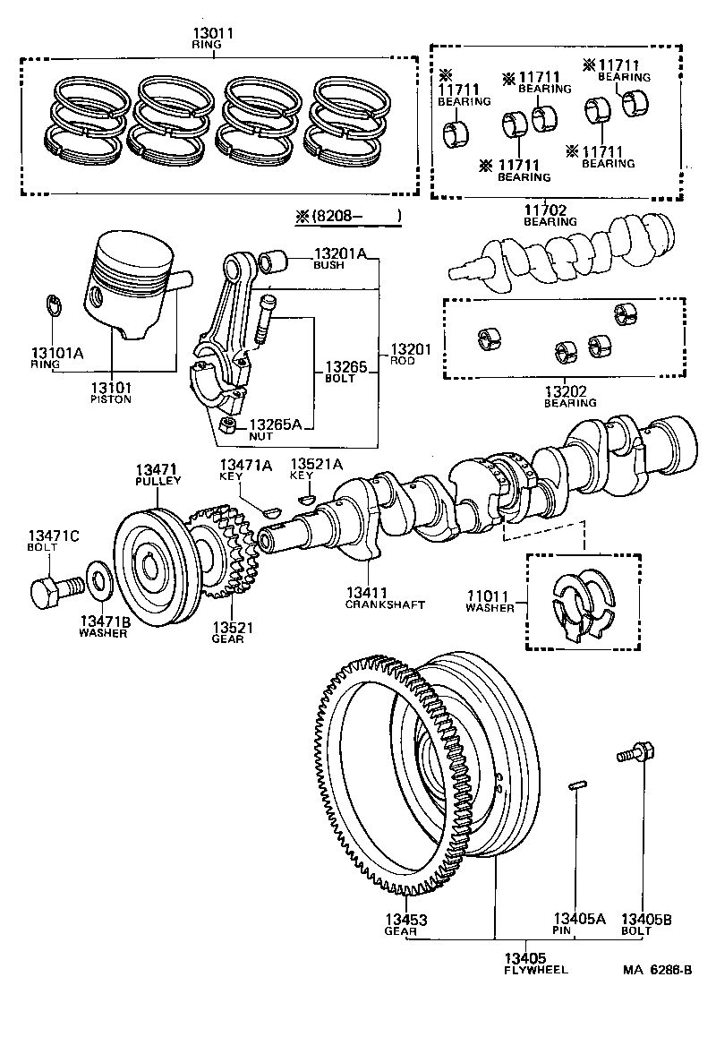  LITEACE |  CRANKSHAFT PISTON