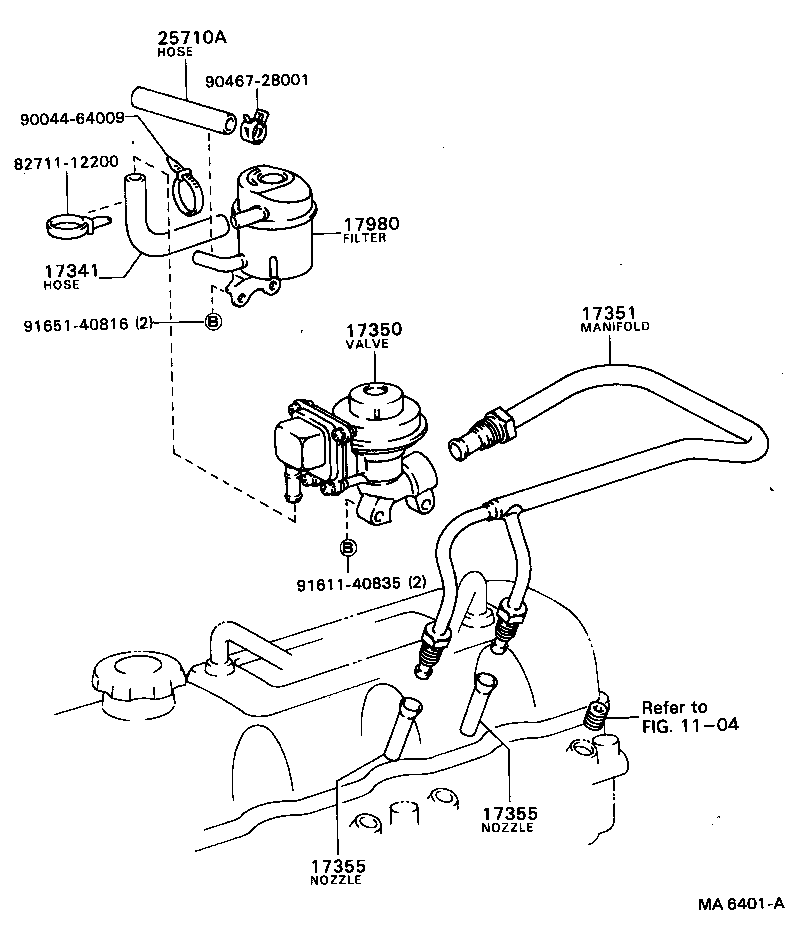  MODEL F |  MANIFOLD AIR INJECTION SYSTEM