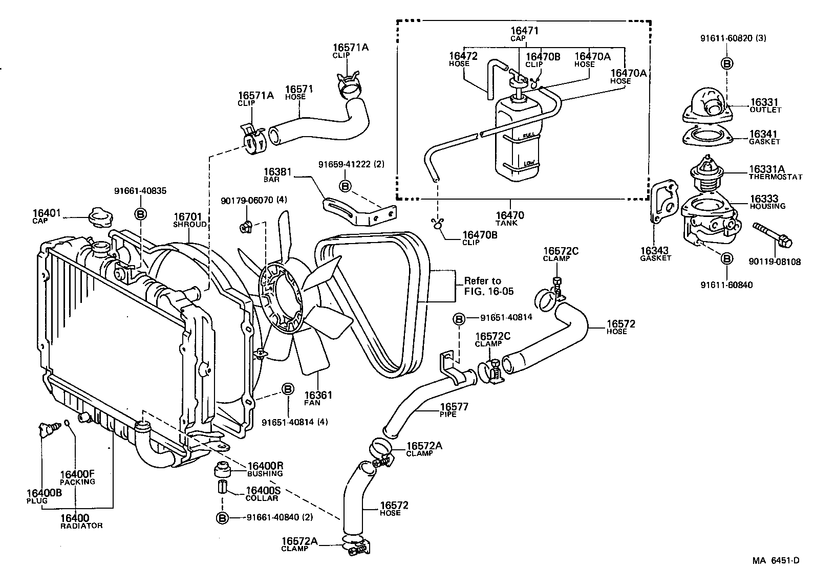  HIACE VAN COMUTER |  RADIATOR WATER OUTLET