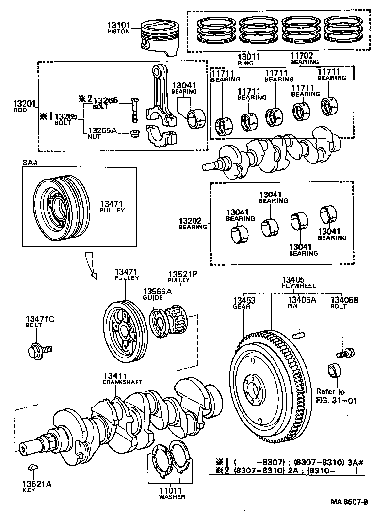  TERCEL |  CRANKSHAFT PISTON