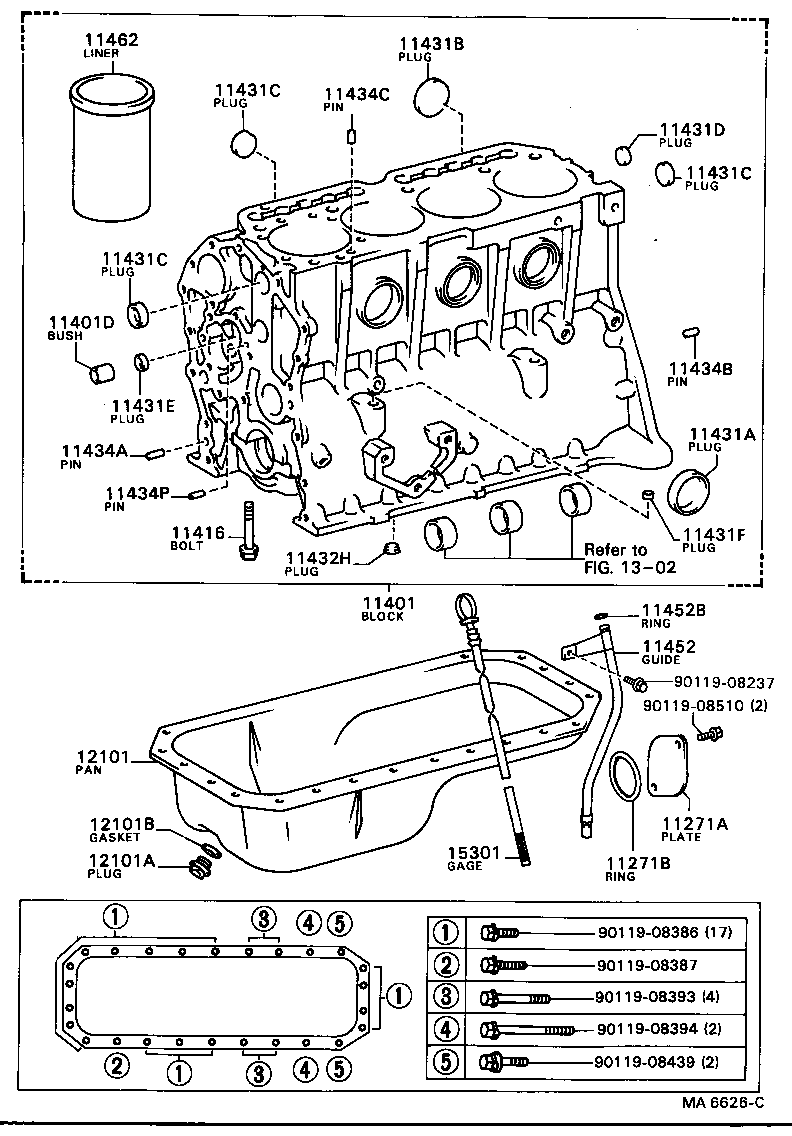  DYNA |  CYLINDER BLOCK