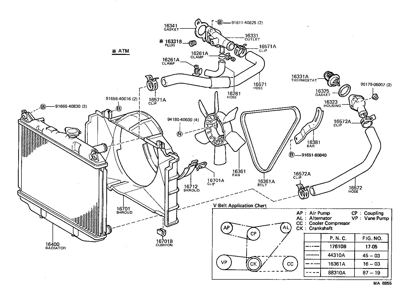  CELICA |  RADIATOR WATER OUTLET