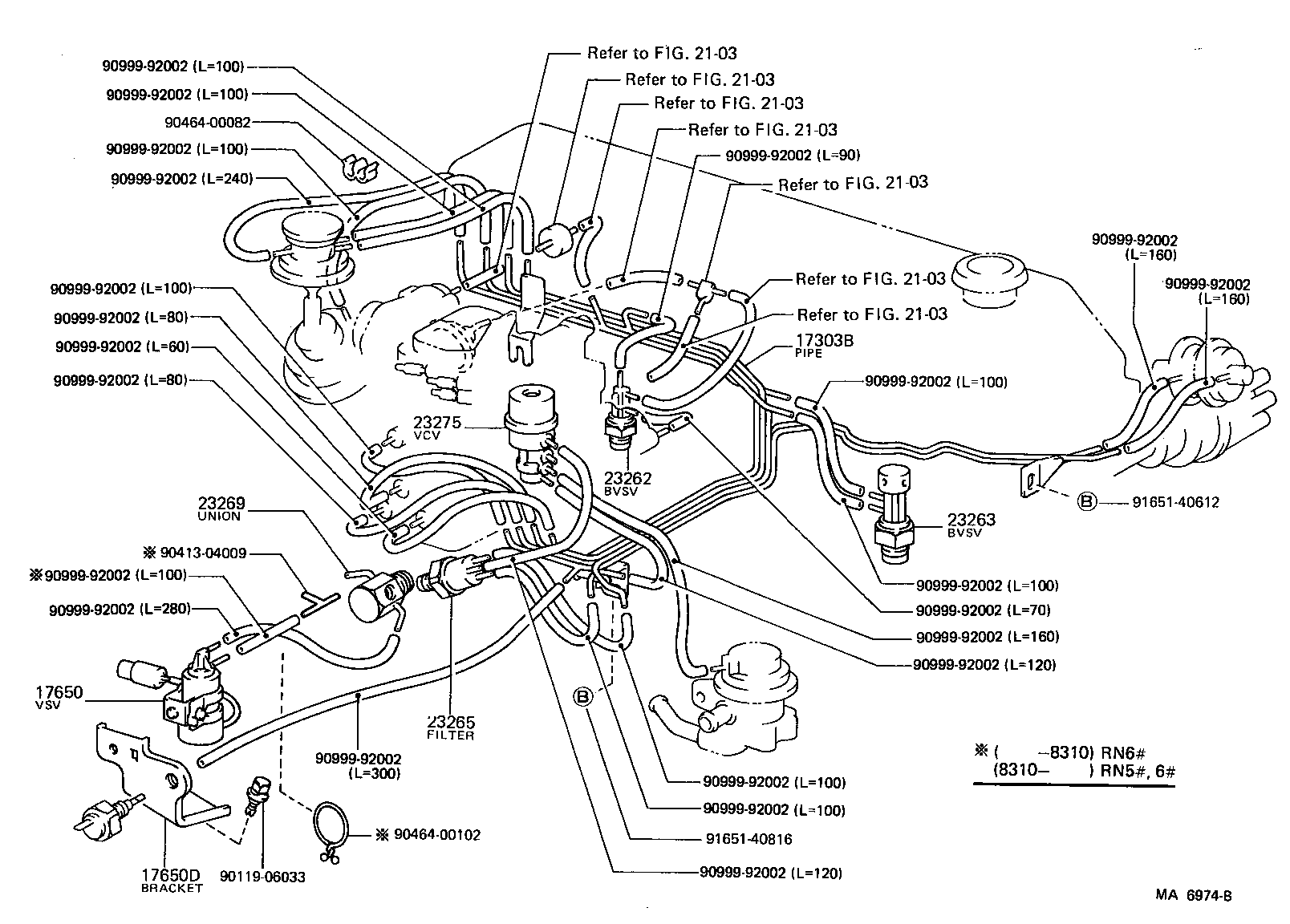  4 RUNNER TRUCK |  VACUUM PIPING