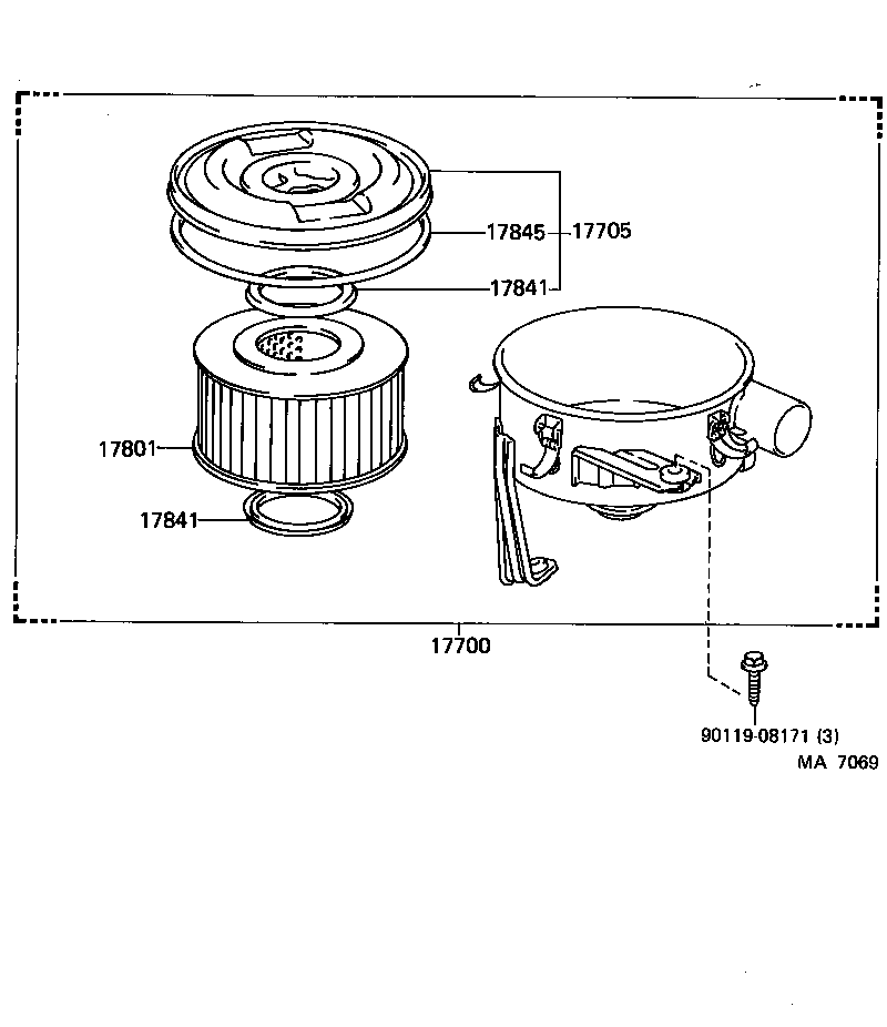  4 RUNNER TRUCK |  AIR CLEANER