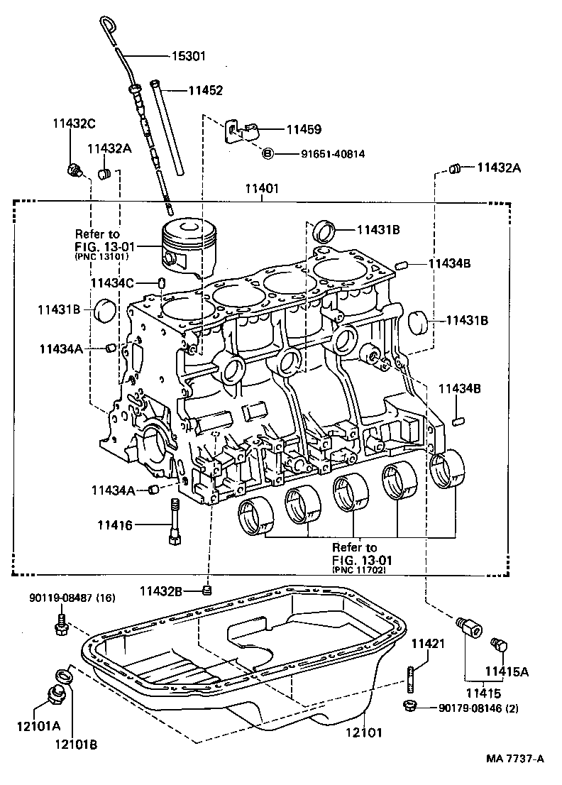  DYNA |  CYLINDER BLOCK