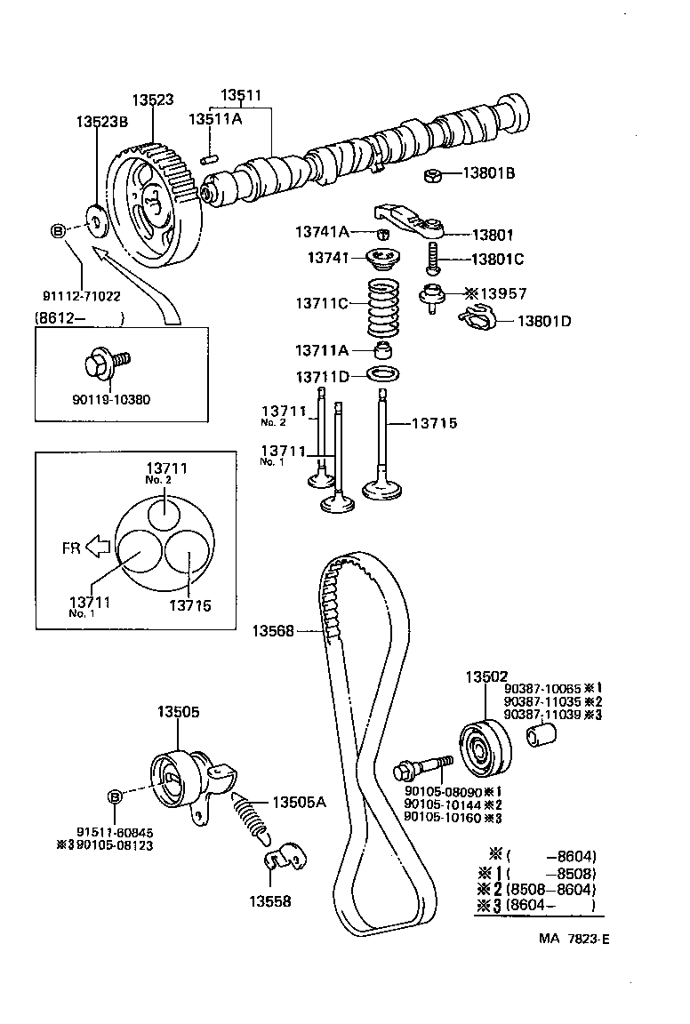  COROLLA SED LB |  CAMSHAFT VALVE