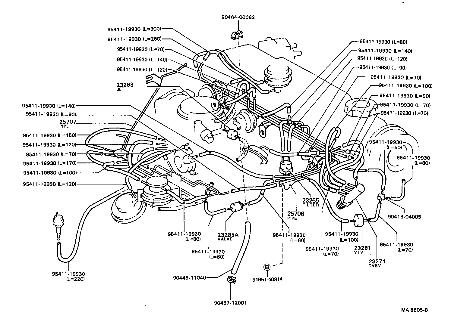  TERCEL |  VACUUM PIPING
