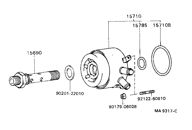  CAMRY |  ENGINE OIL COOLER