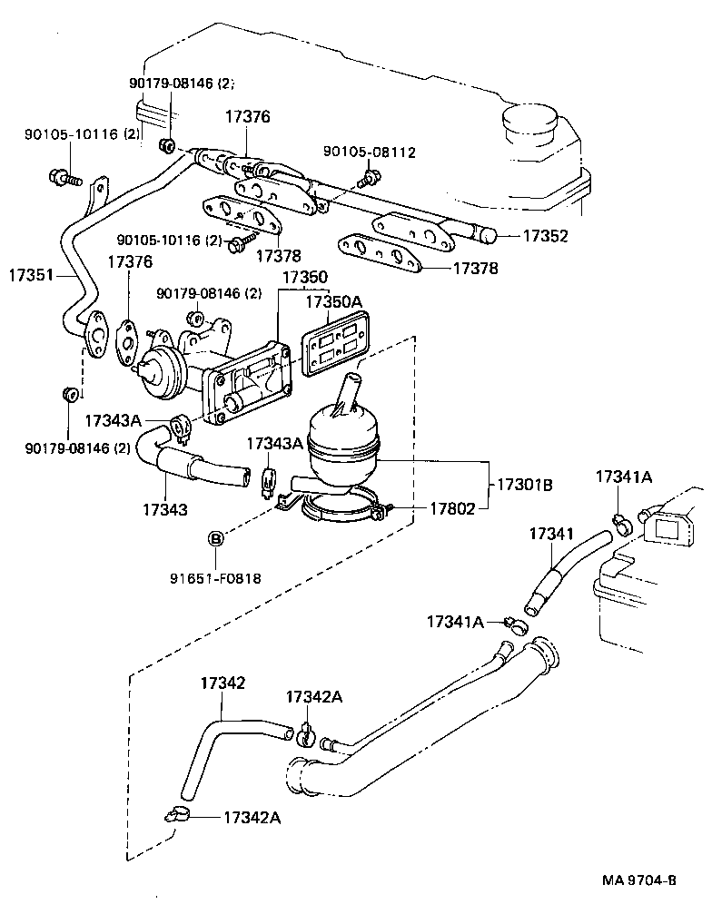  4 RUNNER TRUCK |  MANIFOLD AIR INJECTION SYSTEM