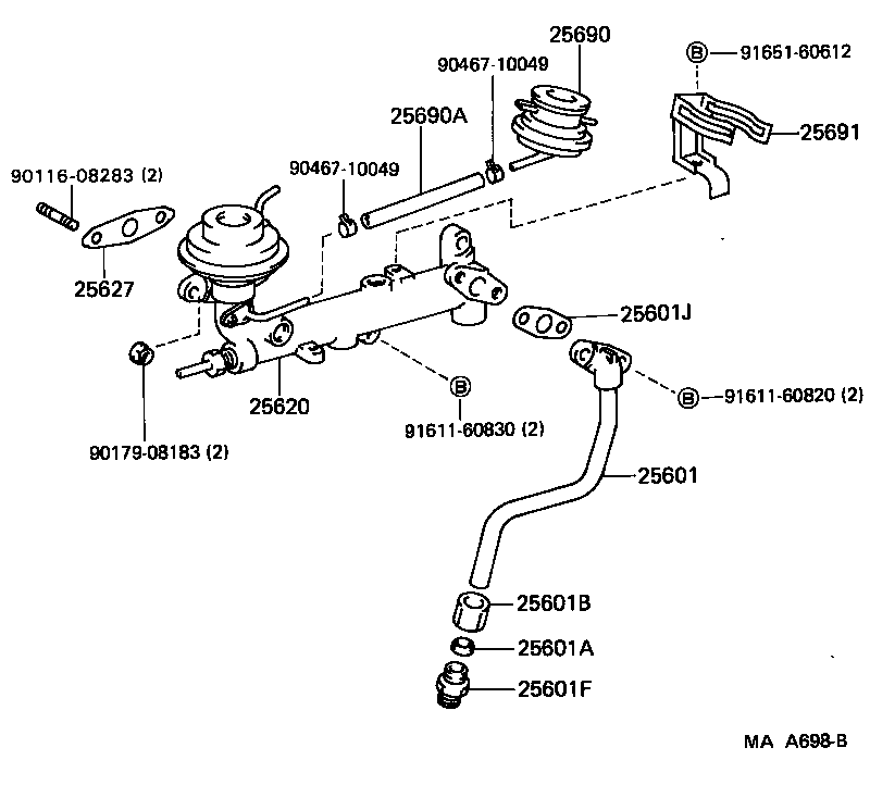  CAMRY |  EXHAUST GAS RECIRCULATION SYSTEM