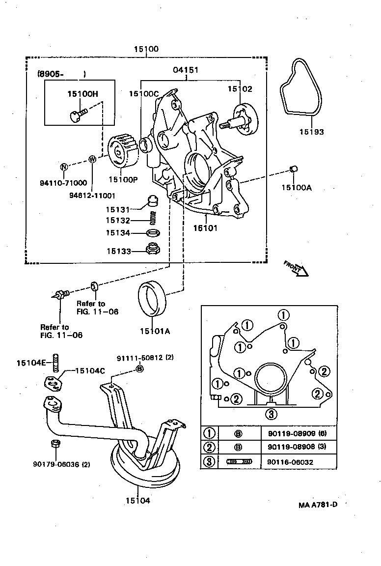  CAMRY |  ENGINE OIL PUMP