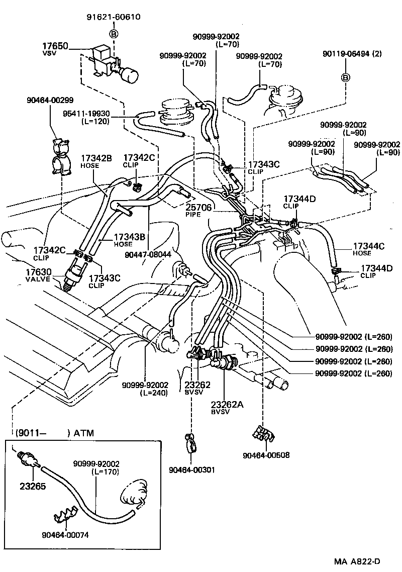  CAMRY |  VACUUM PIPING