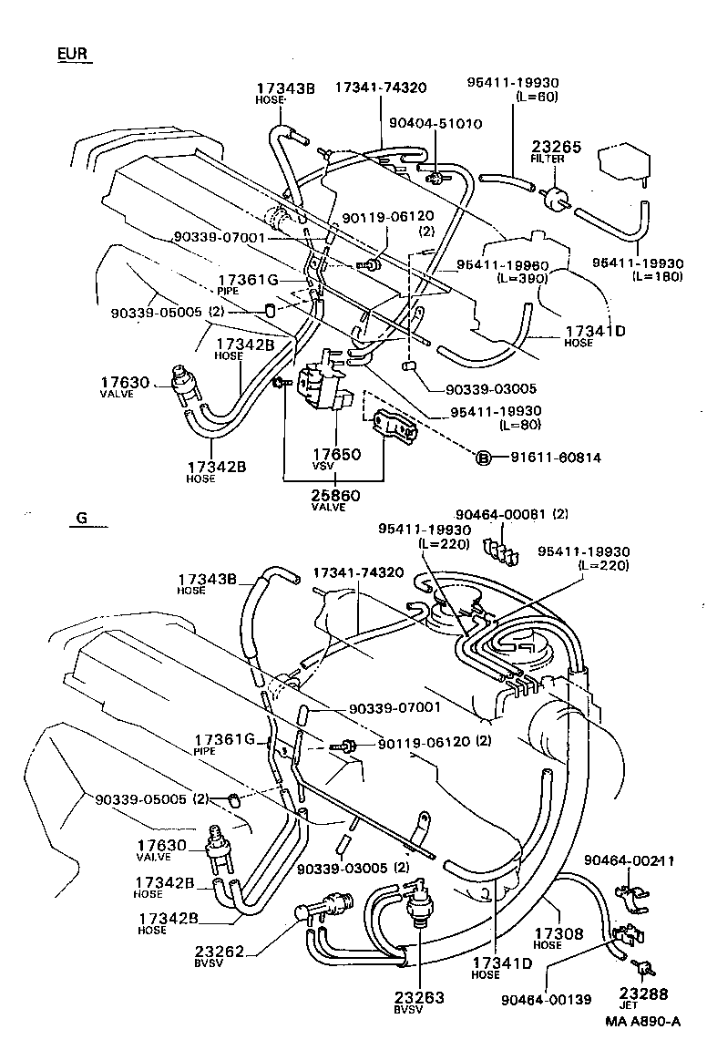  CAMRY |  VACUUM PIPING