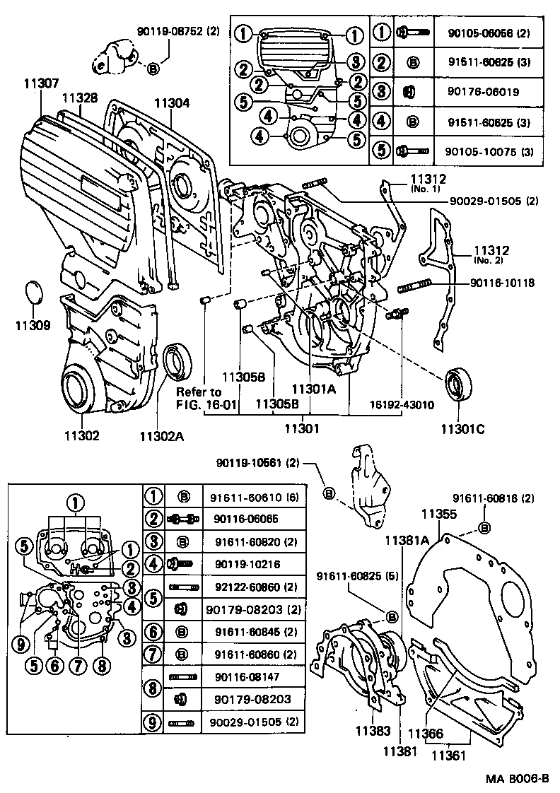  SUPRA |  TIMING GEAR COVER REAR END PLATE