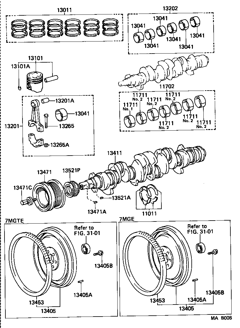  SUPRA |  CRANKSHAFT PISTON