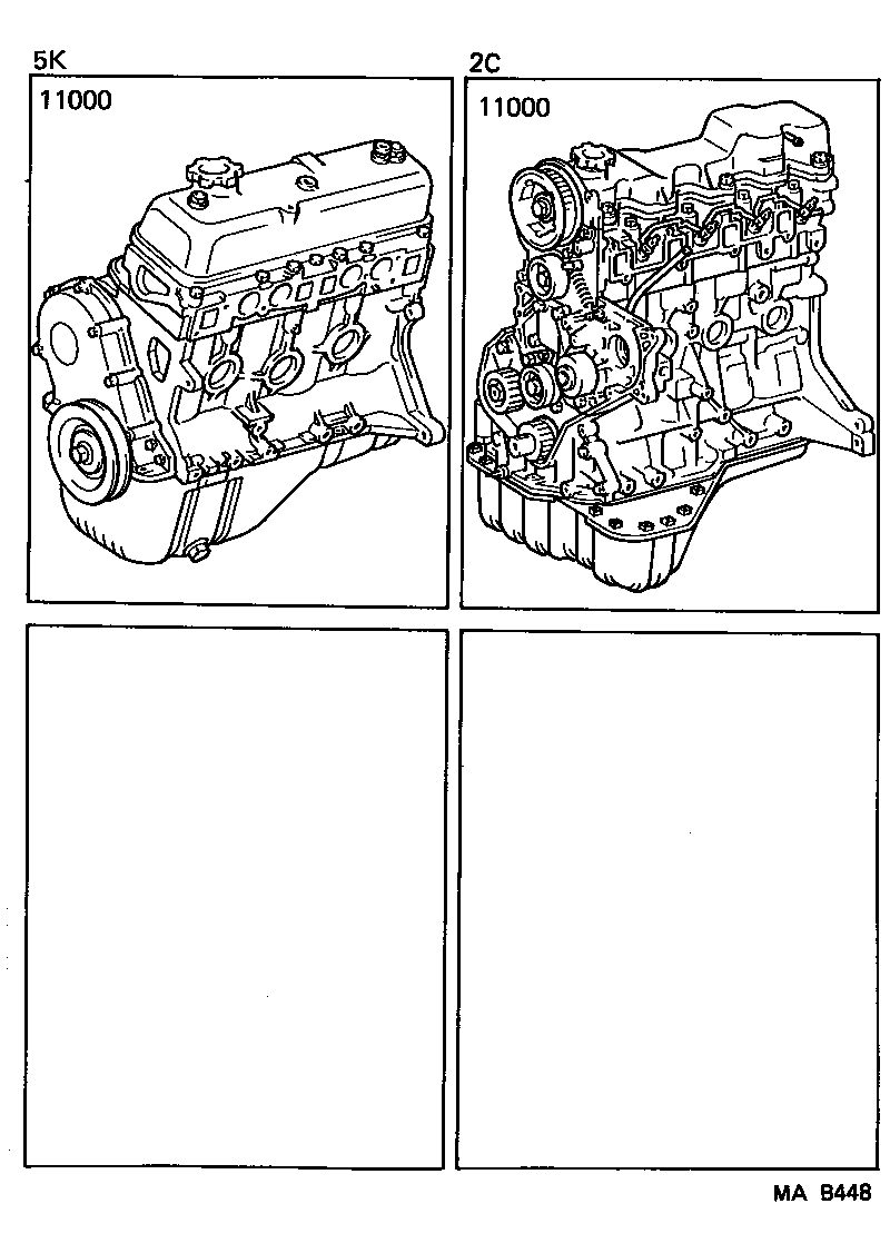  LITEACE VAN WAGON |  PARTIAL ENGINE ASSEMBLY