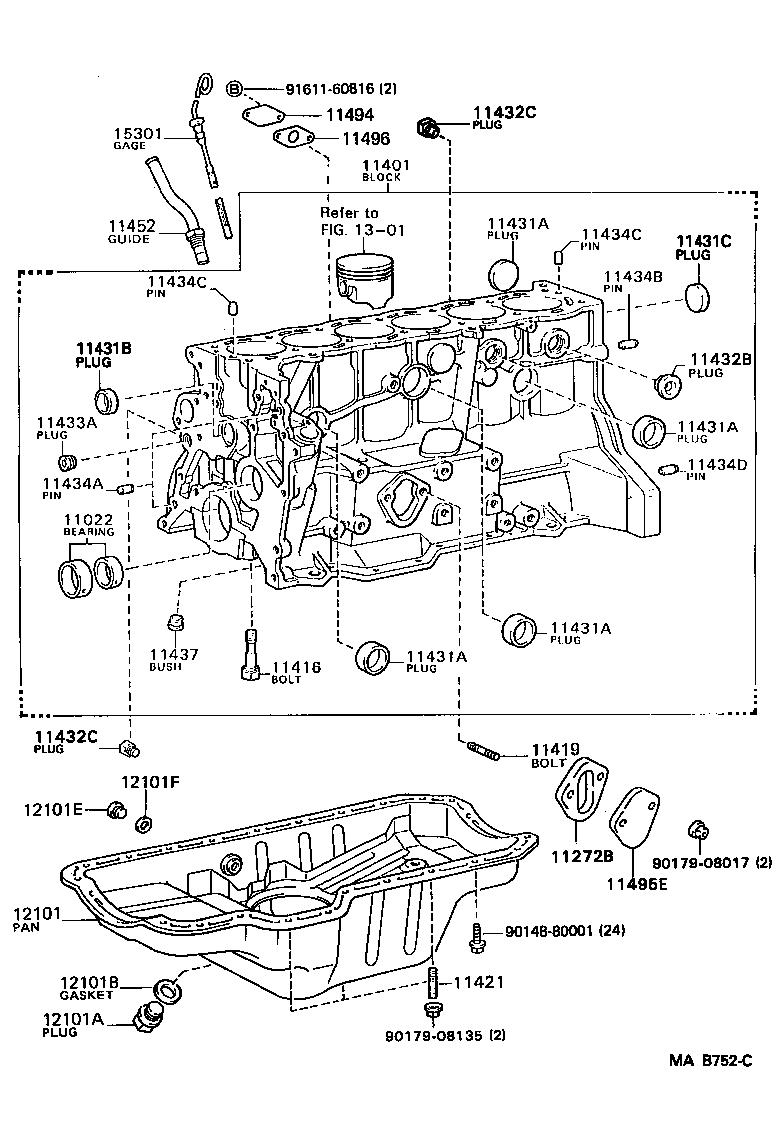  CRESSIDA WAGON |  CYLINDER BLOCK