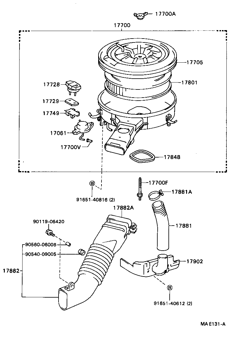  CRESSIDA WAGON |  AIR CLEANER