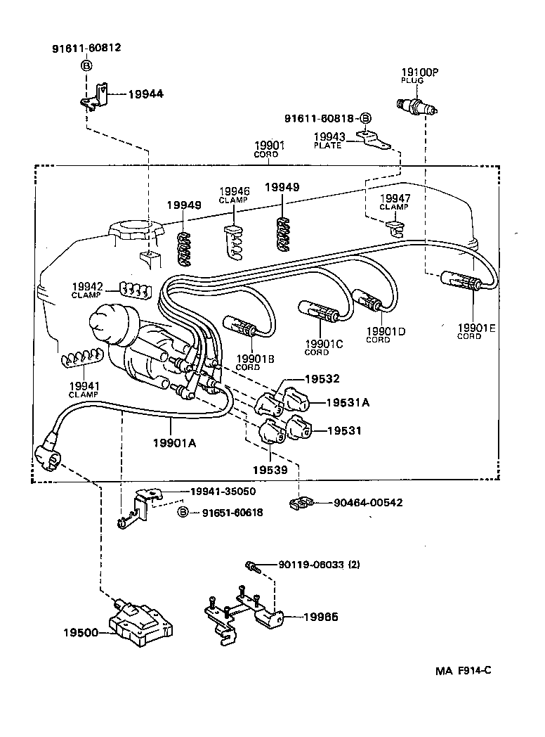  4 RUNNER TRUCK |  IGNITION COIL SPARK PLUG