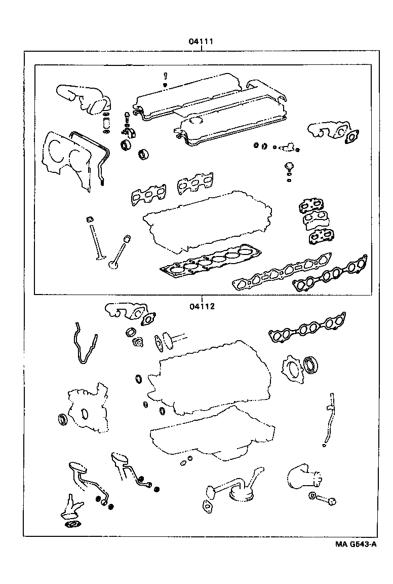  SUPRA |  ENGINE OVERHAUL GASKET KIT