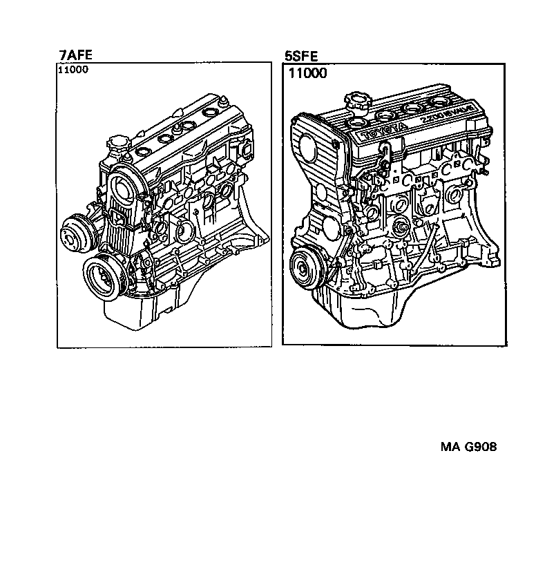  CELICA |  PARTIAL ENGINE ASSEMBLY