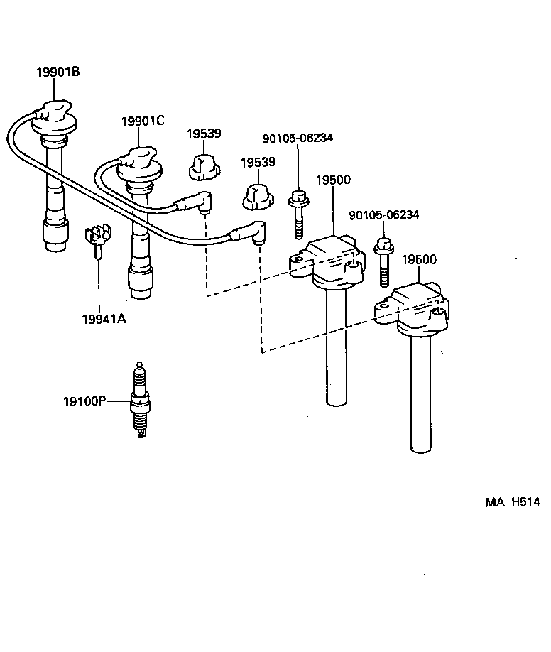  PASEO |  IGNITION COIL SPARK PLUG
